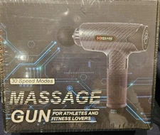 Massage Gun 30 Speed Modes Muscle Therapy Massager Plastic Sealed Box Brand New