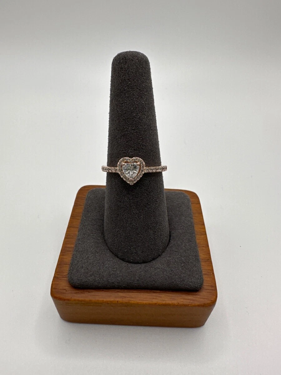 Sparkling elevated heart ring pandora deals