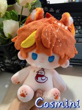 Anime Genshin Impact Tartaglia 20cm Plush Doll Dress up Toy Plushie Game