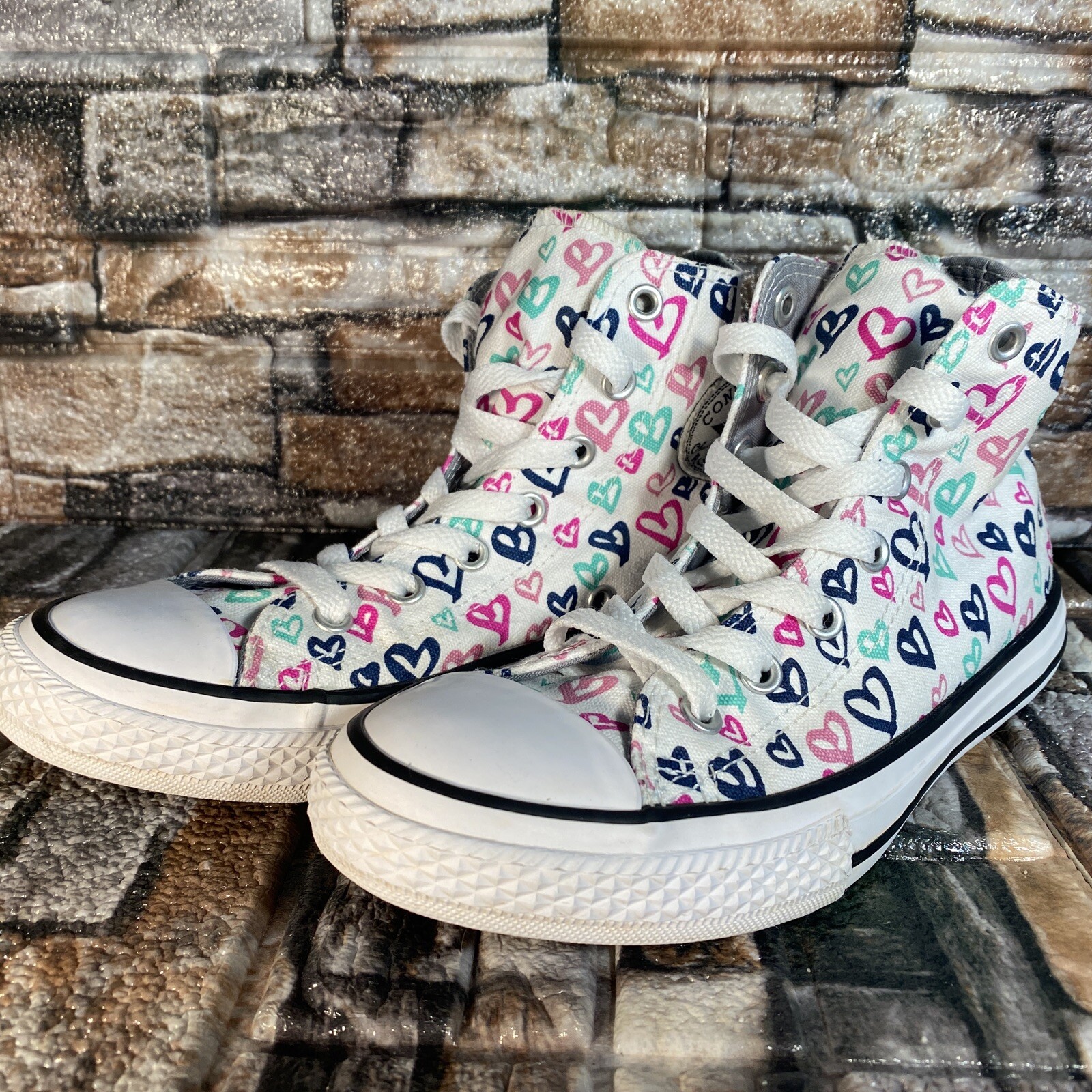 white junior converse high tops