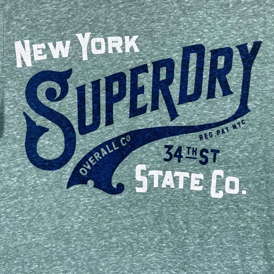 Superdry Hombre Spirit Of Japan Camiseta Gráfica Manga Larga M Verde Cuello Redondo Foto 3 de 4