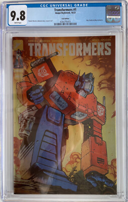 Transformers #1 CGC 9.8 NYCC 2023 Big Clutch & eBay Variant Foil Cover