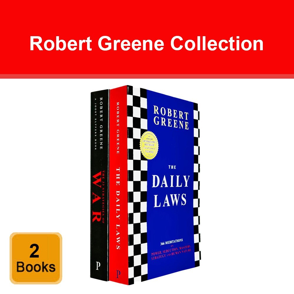 Robert Greene Collection 2 Books Set The Daily Laws,  The 33 Strategies of War