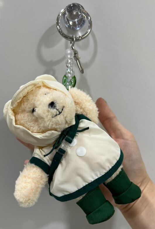 【韓国スタバ】Rainy MD★Rainy Bearista Keychain [Cream] Starbucks Korea Hunter x 2024 SS Rainy Bearista Keychain