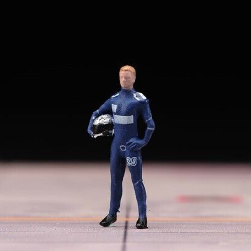 Racing Driver Extreme Games Male Miniatures 1:64 Figures Toys Painted Car Model