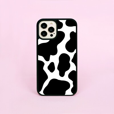 Cow Print Phone Case Iphone 11 Cow Black Spots Cows Spot Print