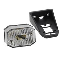 AspÖCk Set Flexipoint Positionsleuchte Weiss Inklusiv Halter AufhäNgeteil 100Mm