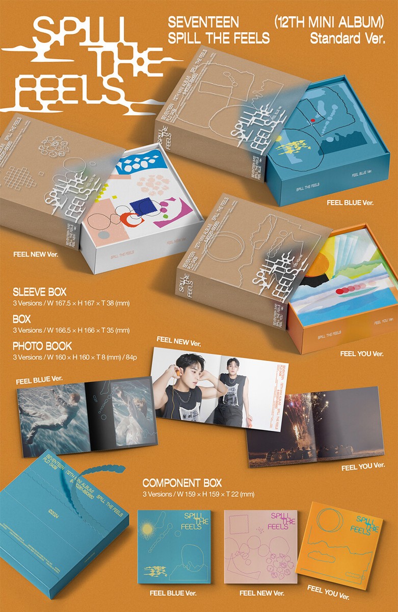 SEVENTEEN [SPILL THE FEELS] 12th Mini Album STANDARD/CD-R+Book+
