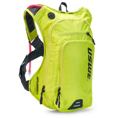 USWE Outlander 9L Hydration Pack w/3.0L Bladder Enduro MTB Off Road - Yellow