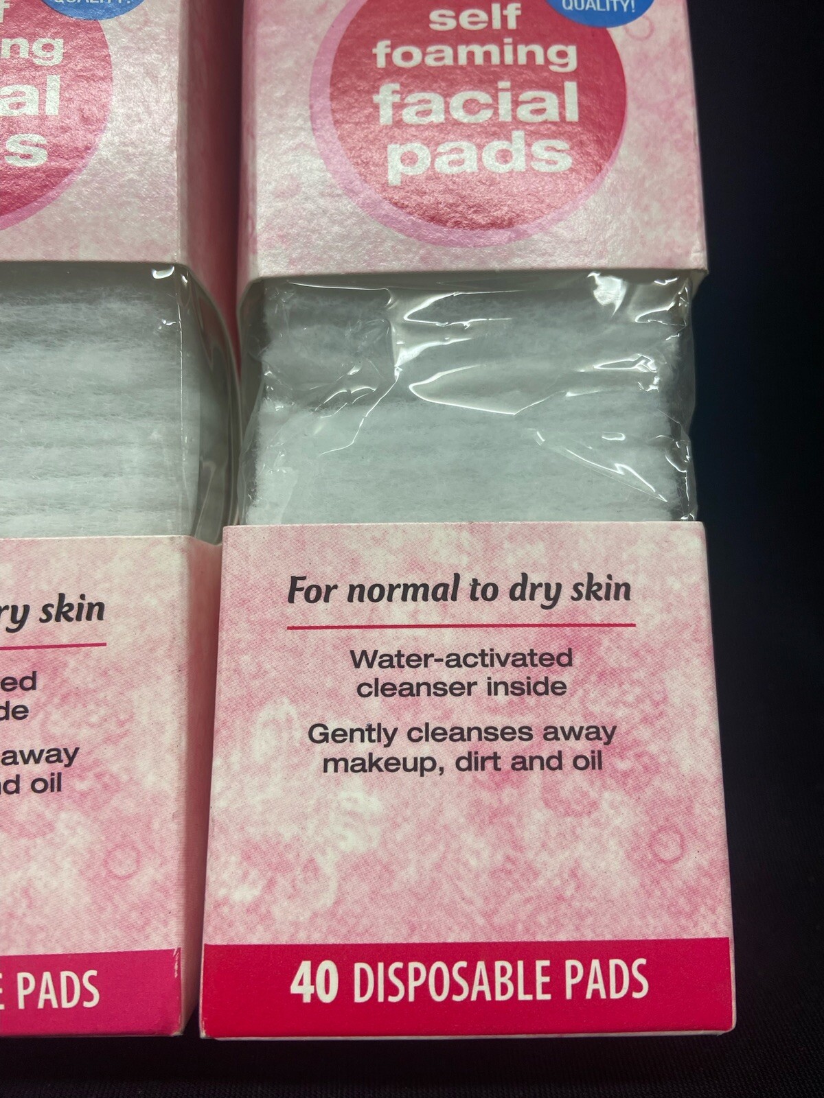 cvs self foaming facial pads 120 count scuffed box eBay