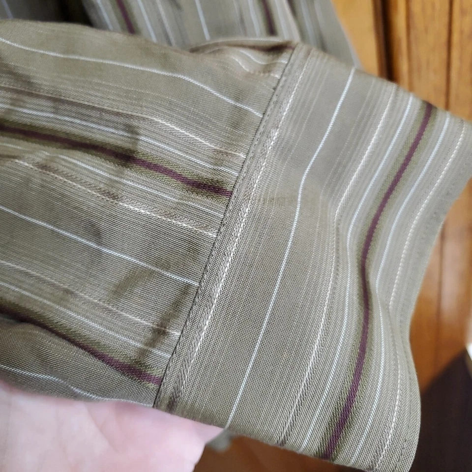 Indigo Palms Denim Company Khaki Long Sleeve Button Down Size XXL - Image 4 of 4