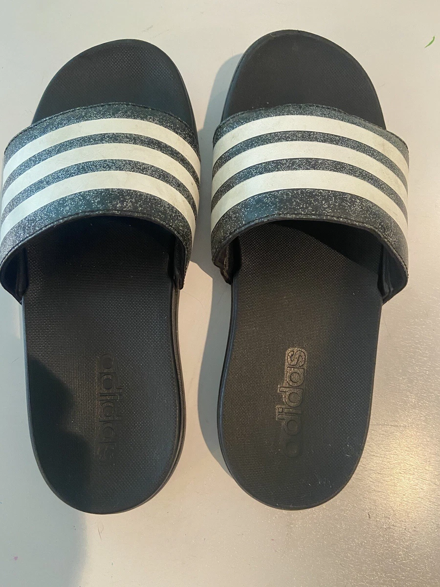 Adidas glitter hotsell slides