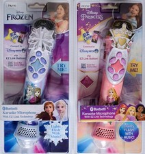 iHome Disney Frozen Princess Karaoke Microphone Bluetooth Lights Flash w/ Music