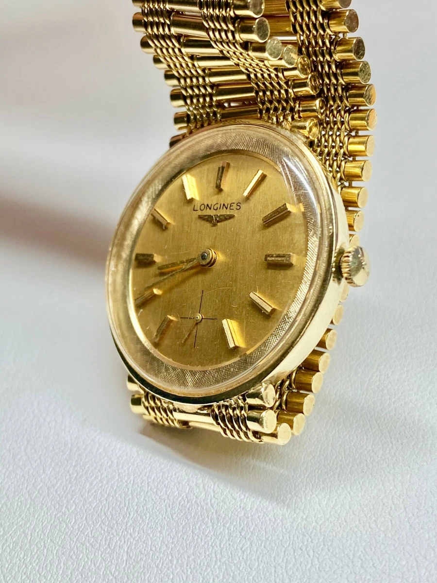 Vintage longines 14k gold watch shop