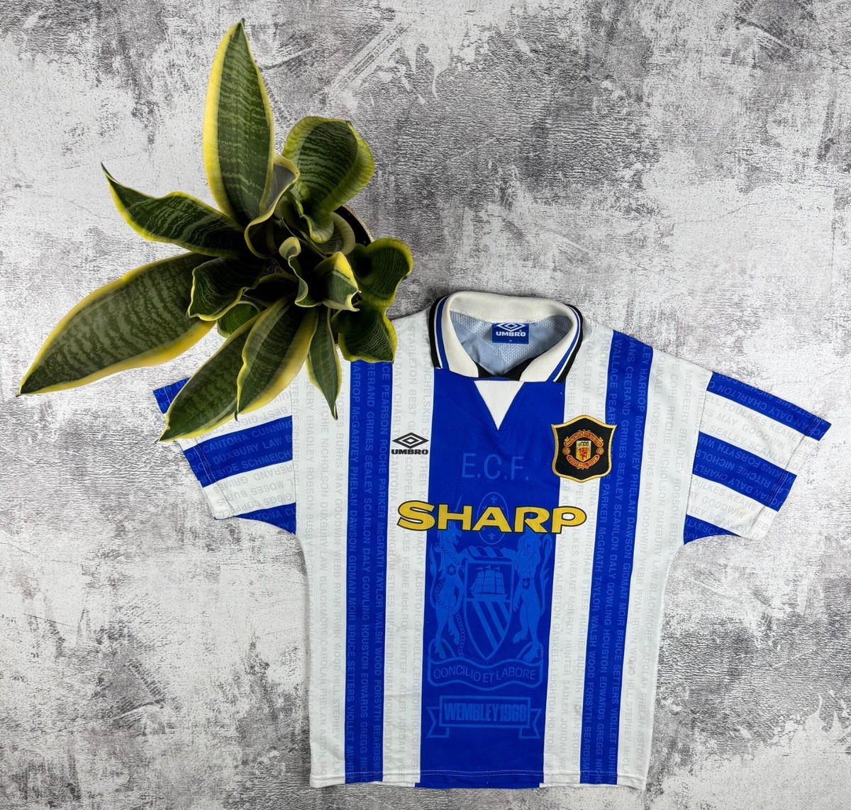 Vintage Umbro Manchester United 1994/1996 Paul Ince 8 Third Kit