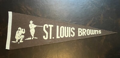 St. Louis Browns Pennant - Great Action Graphics - Vintage | eBay