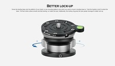   Leofoto USA  Leofoto LB-75 75mm Leveling Base with Butterfly Handle