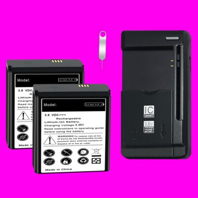 High Capacity 2x 4220mAh Battery Charger Stylus f Novatel Jetpack MiFi 6620L USA