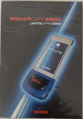 Huawei E620 Powercard PCMCIA 3G Card ''Wind'' Simfree mit Jewelcase Vintage