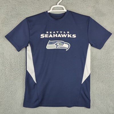 Seattle Seahawks Shirt Boys large 14 16 NFL Team Apparel Short