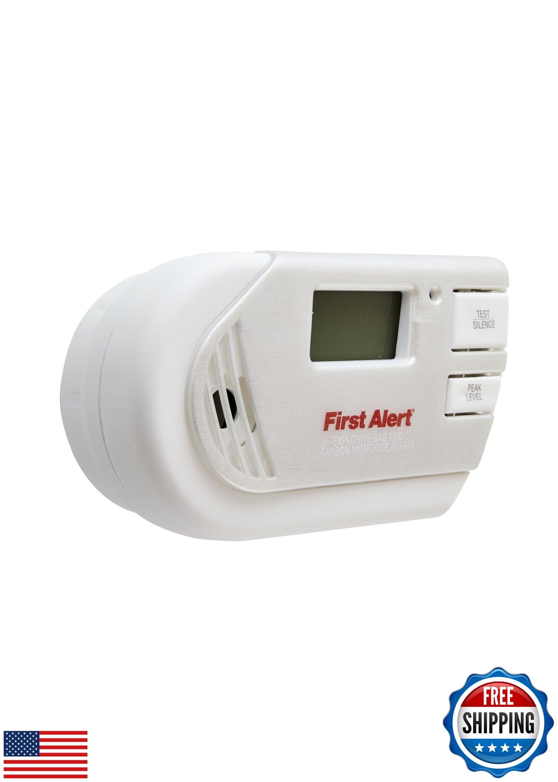 FIRST ALERT Backlit Explosive Gas & Carbon Monoxide Alarm for Home Safety