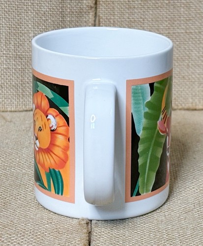 Tazza da caffè vintage Otagiri leone leone leopardo antilope tazza giungla safari botanica - Foto 4 di 7