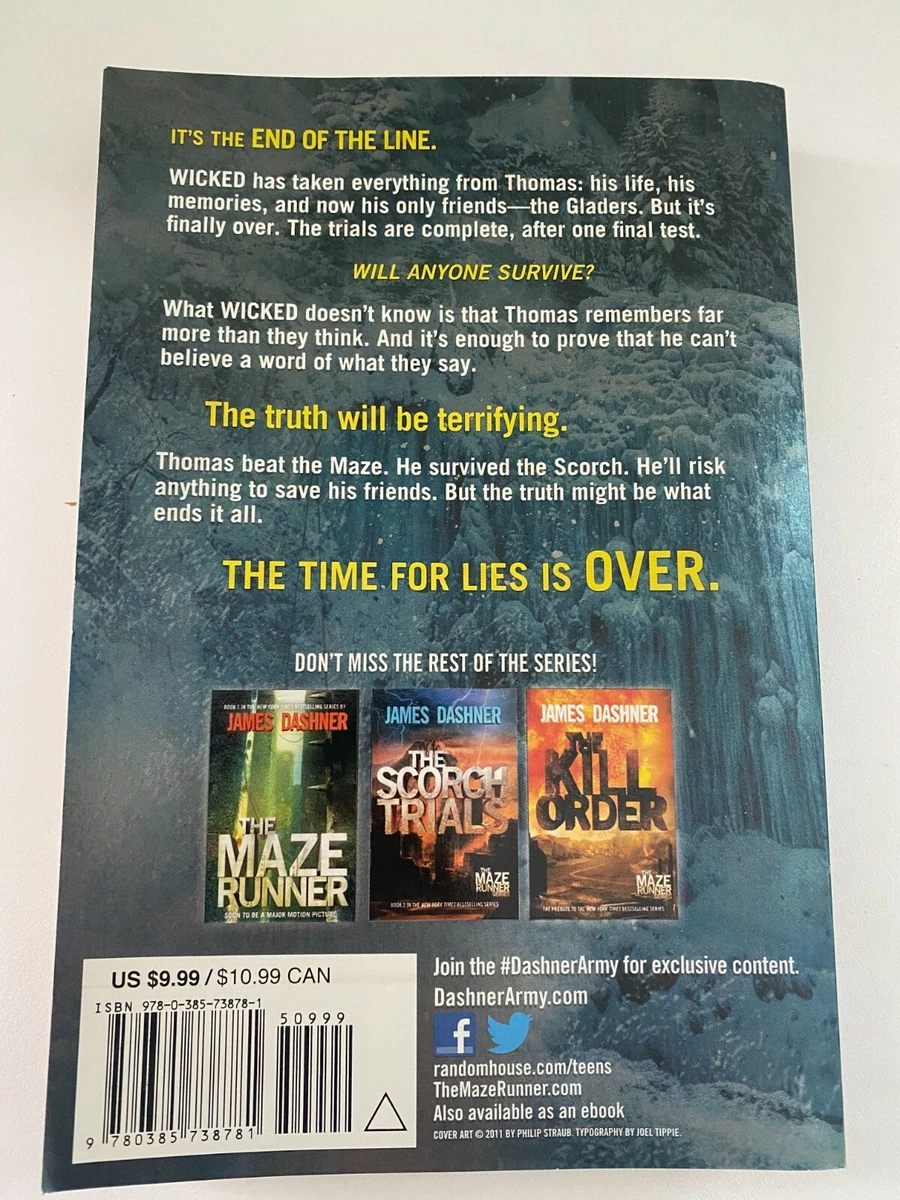 James Dashner English The Maze Runner 3. The Death Cure. Movie Tie-In  Paperback Book