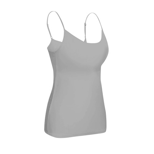Women Fit Camisole with Built in Bra Adjustable Spaghetti Straps Camis Tank Top✨ - Picture 5 of 40