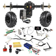 Go Kart Rear Differential Axle 48V 1000W Electric Motor Kit Golf Cart ATV Quad