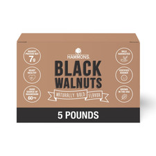 Hammons Fancy Large Black Walnuts -Wild 5 Pound Pack of 1 , Natural