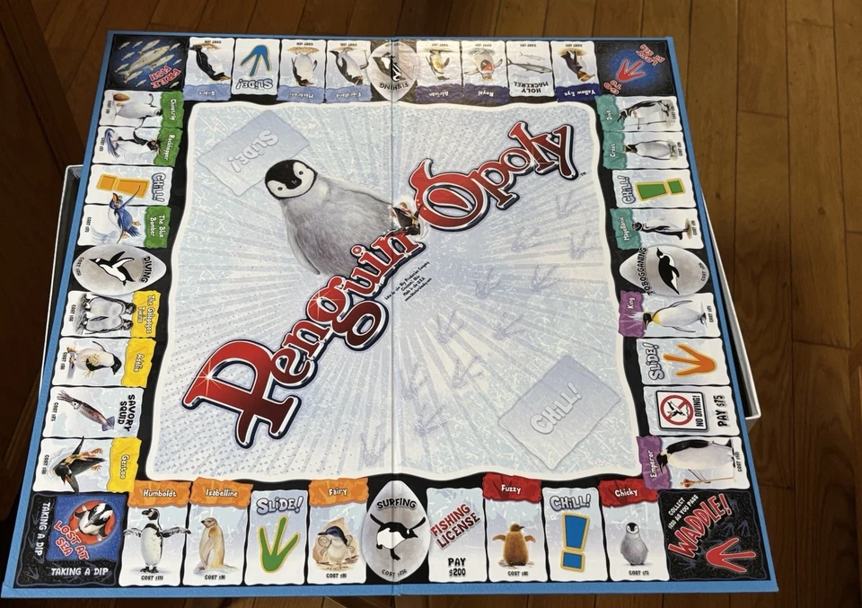 Penguin-Opoly, Late for the Sky Monopoly, Pre-owned, Complete - Image 2 of 4