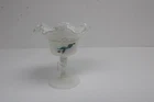 Fenton Glass Hearts And Flowers Compote Candy Dish