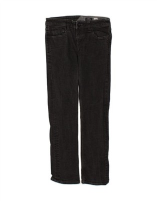 VOLCOM Damen Vorta Slim Straight Jeans W27 L28 schwarz Baumwolle CL14