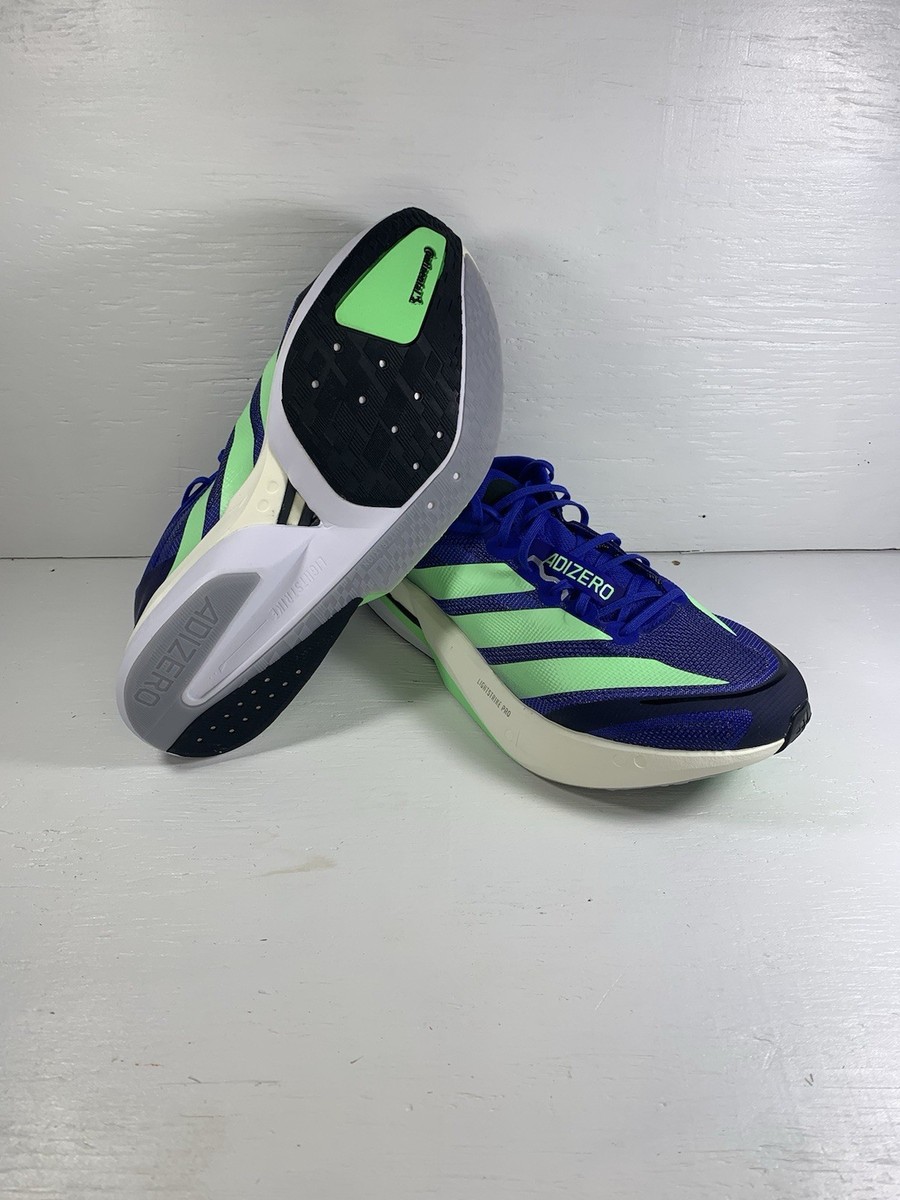 Size 9.5 - Adidas Adizero Boston 13 (Blue/Green) Men display picture 3