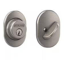 Schlage Remsen Satin Nickel Single Cylinder Deadbolt B60 RMN 619