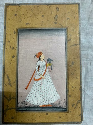 Rare Islamic handmade Stone Color mughal miniature painting on paper 
