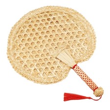 Hand-Woven Woven Straw Hand Fan Old Summer Natural Hand Fan Environmentally7123