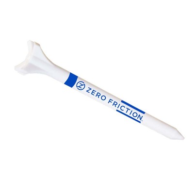 Zero Friction ZFT Maxx 4-Prong Composite Tees (White/Blue, 3.25'', 16pk) NEW