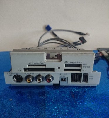 CNX-183 I/O Video USB + IFX-377 Card Reader Front Panel Blende Sony Vaio