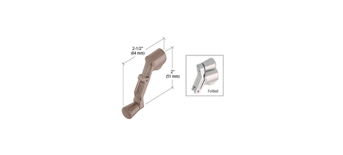 CRL H3960 Bronze Universal Folding Handle - Picture 4 of 4