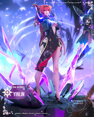 Yinlin Wuthering Waves  1/8 Scale UNPAINTED Resin Figure  Anime Display Kit