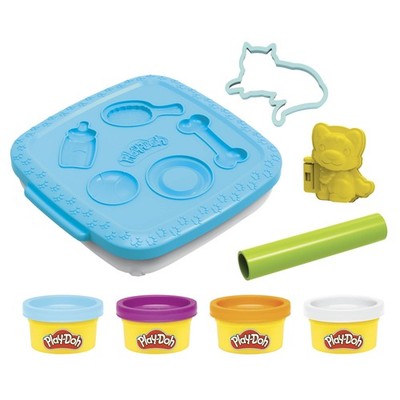 Play-Doh Create  n Go Pets Playset, 4 Colors & Storage Medium, Purple 