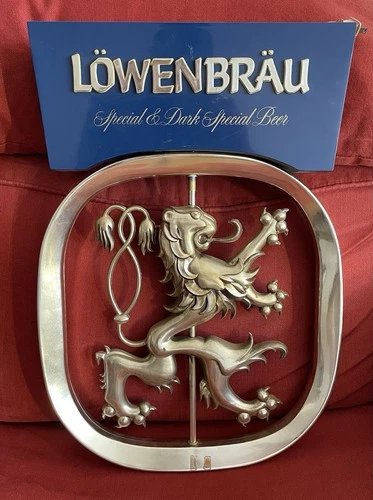 New ListingVintage Lowenbrau Special & Dark Special Beer Rotating Light Bar Sign