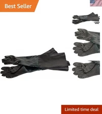 Tear-Resistant Rubber Sandblasting Gloves - 24 in. Length for Superior Safety