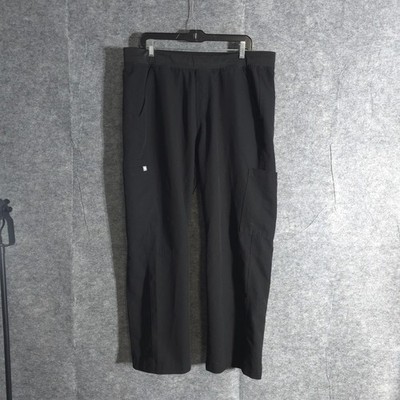 FIGS Technical Collection Black Scrub Pants Women's Sz XXL Healthcare Workwear