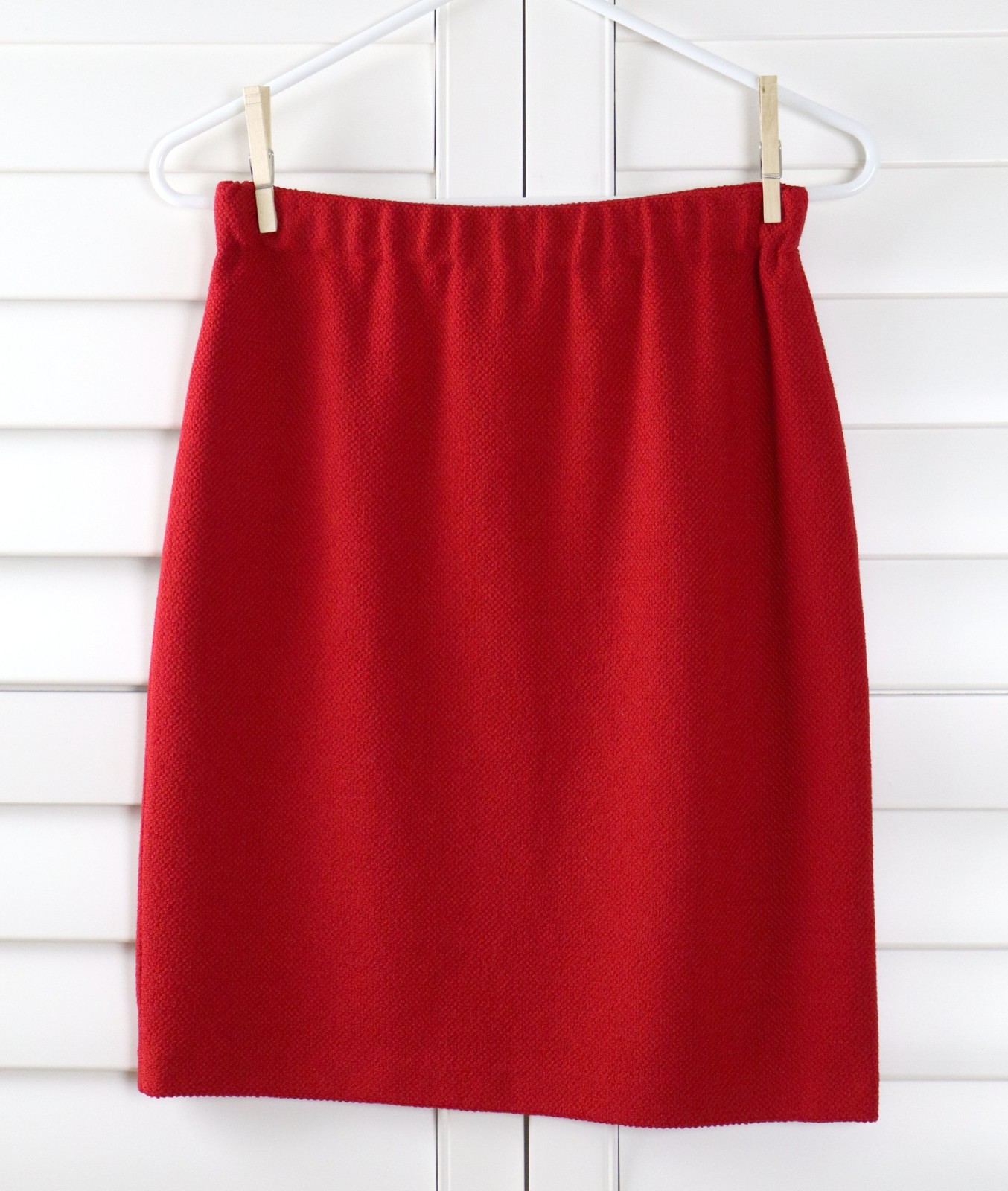 ST. JOHN Collection $395 Solid Red Textured Wool … - image 4