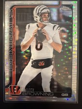 2025 Topps Chrome Football Jake Browning Bengals Pulsar Refractor #63 NFL