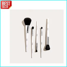 PÜR Makeup Brush Set with Travel Case Professional Face & Eye Brushes