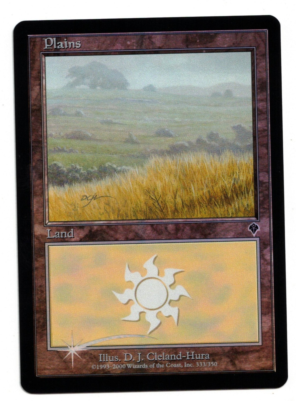Magic the Gathering MTG Card: Plains FOIL 333/350 Invasion! NM
