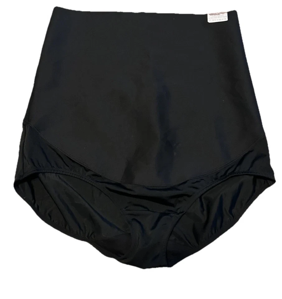 Bragas Lane Bryant Cacique Cintura Alta Nylon Negras Para Mujer Talla 22/24 Nuevas con Etiquetas Foto 2 de 4